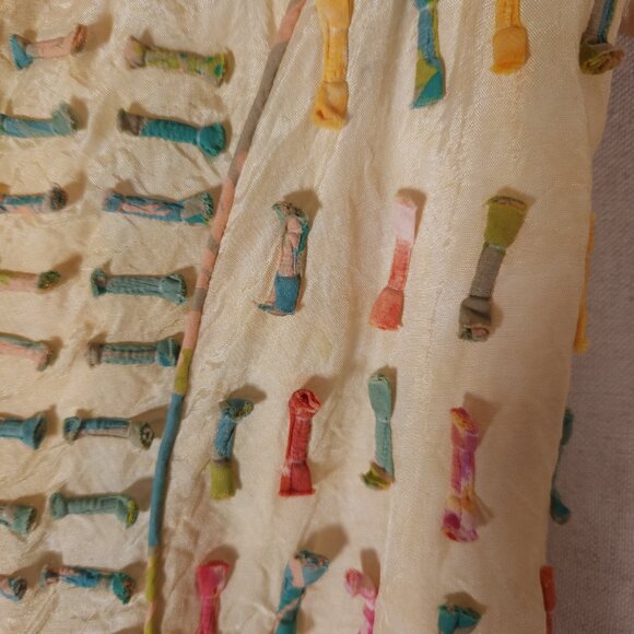 Parsley & Sage Button Down Jacket Top Womens Medium Multicolor Appliques FLAW - Picture 10 of 13